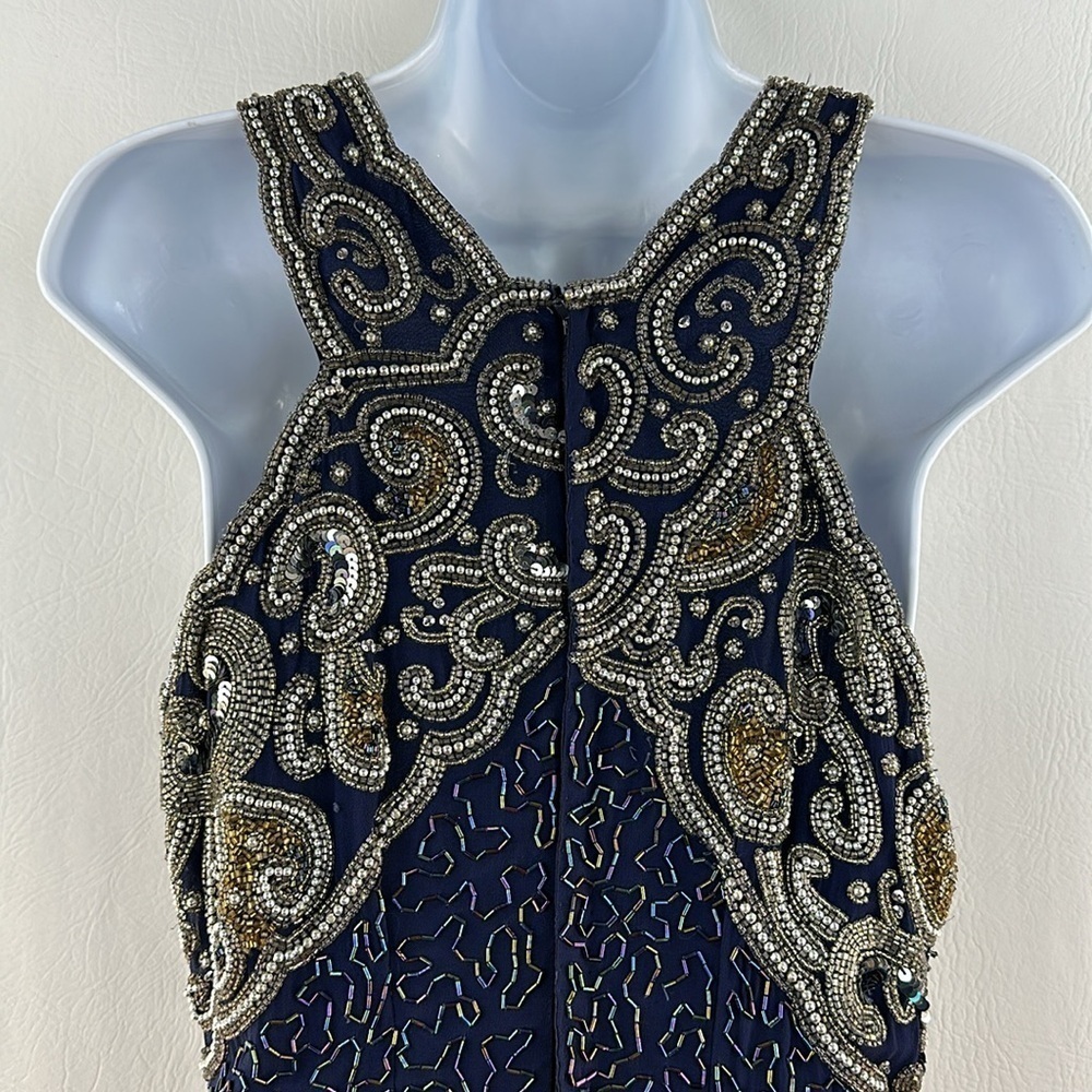 Vintage Lawrence Kazar Beaded Cocktail Dress - Picture 8 of 15